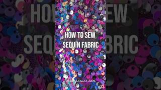 How to sew sequin fabric #sewing