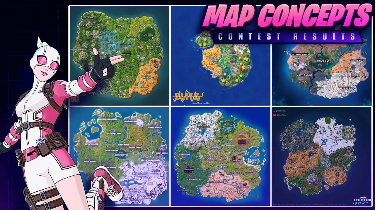 Fortnite Map Concept Compilation - Custom Maps, SHOCK N AWESOME ...