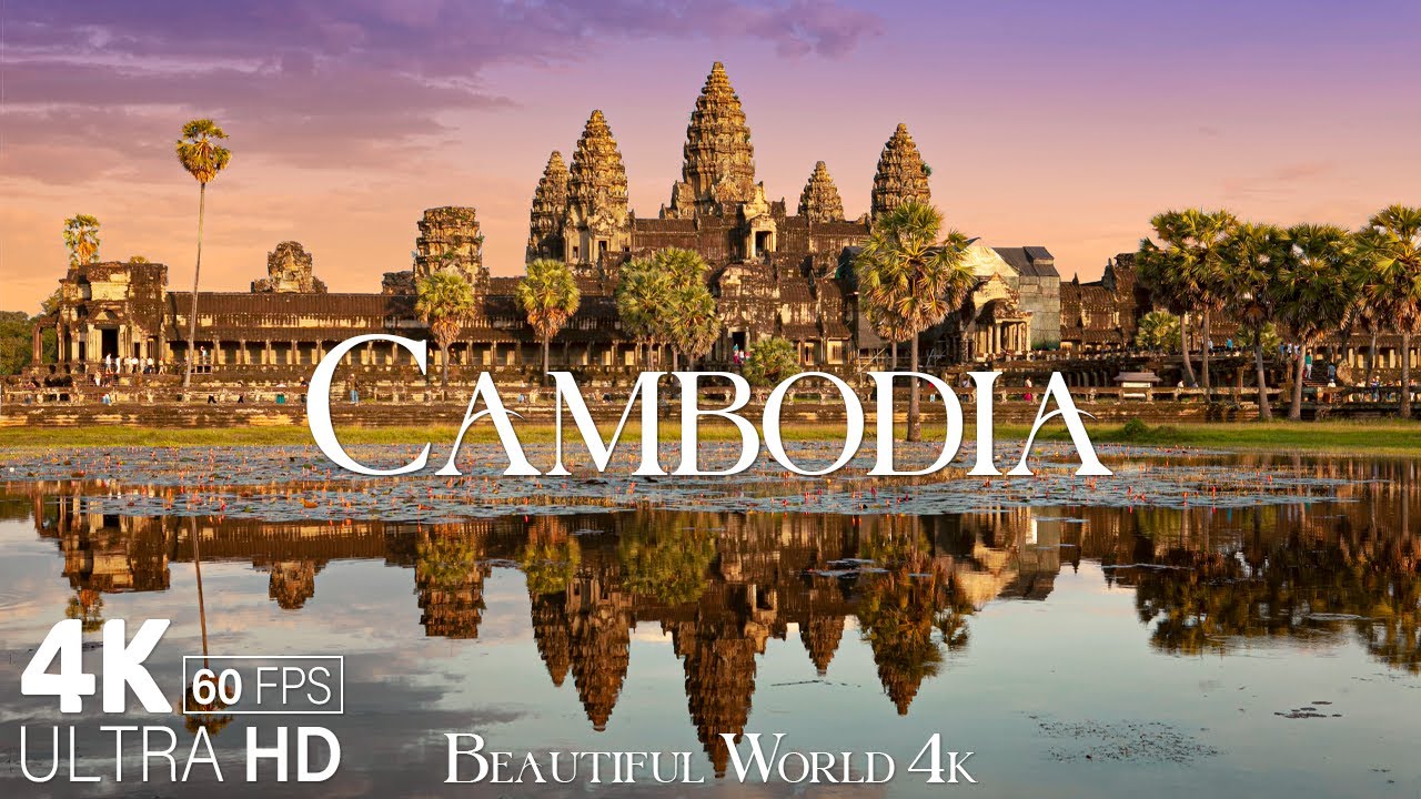 Камбоджа 4K - Исследуя захватывающие ландшафты страны и богатую культуру - расслабляющая музыка