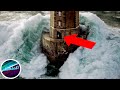 5 OLAS GIGANTES CONTRA FAROS !