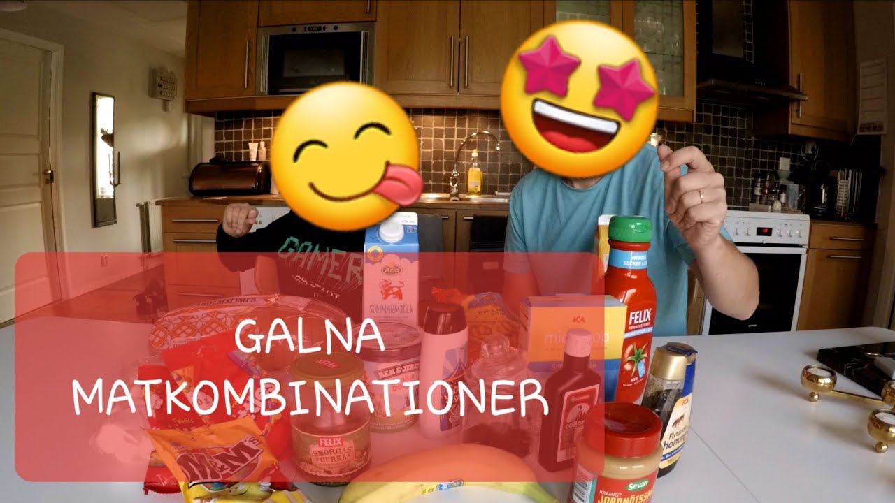Felix och Fredrik testar GALNA MATKOMBINATIONER!!