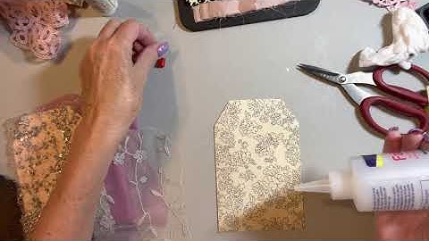 Craft With Me Junk Journal Tutorial process video series - #7 Creating Tags continued