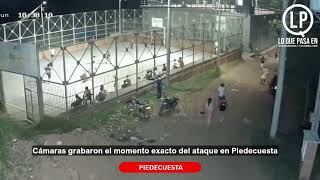 🚨 Última Hora | Cámaras registraron el momento en que atacaron a una persona en Piedecuesta