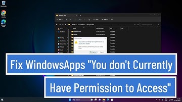 Fix WindowsApps "You Don