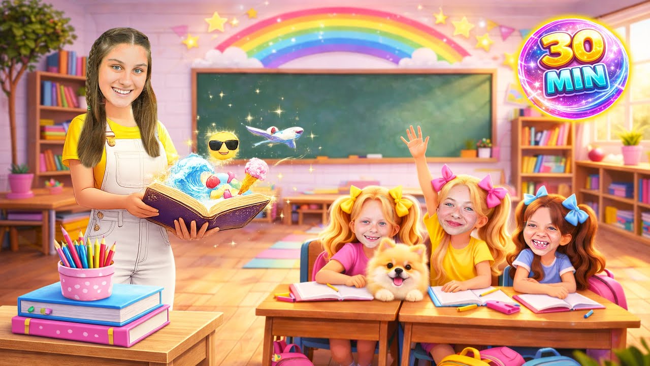 🎒📚 Mileninha e Suas Amigas no Primeiro Dia de Aula | Volta às Aulas, Férias, Praia e Piscina ✨☀️