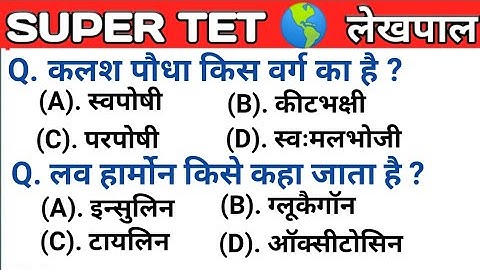 Super TET 2022 || UPTET 2023 Important Questions || Super TET || UP LEKHPAL || SSC || RRB || UPPET