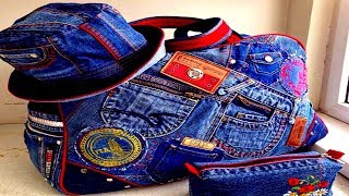 Amazing Things From Old Jeans. Bags, Owls, Toys, Pillows. Old Denim Crafts Ideas