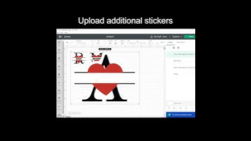 Print then Cut Valentine monogram stickers with Cricut Air 2