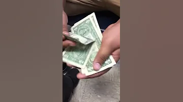 How to turn 1 dollar bills to 100 dollar bills magic trick