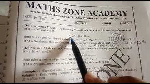 lf M is noetherian then prove every submodule of M has max. element