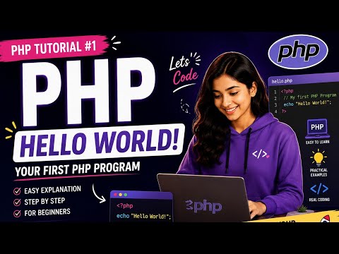 PHP Hello World Program | PHP for Beginners 🚀