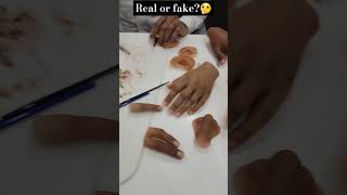 Real or Fake???🤔❤️😍 #prosthetics #inspire #tiktok #trending #silicone #artificiallimbs