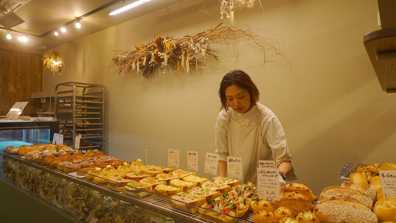 【商店街】地元で愛される岡山の隠れ家パン屋！全粒粉を使ったこだわりのパン作り！Japanese bakery