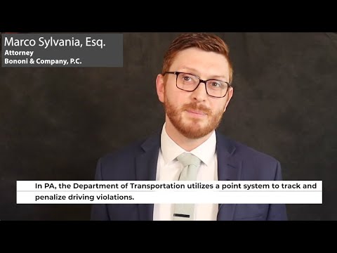 How Does The Point System Work in Pennsylvania? Can They Take My License?