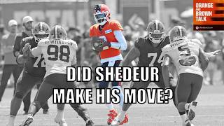 Shedeur Sanders has a good day leading the first-team offense, even if it was sloppy