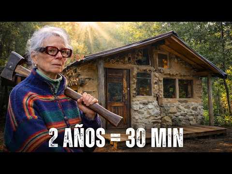 700 días construyendo mi CABAÑA en el BOSQUE a mis 70 años