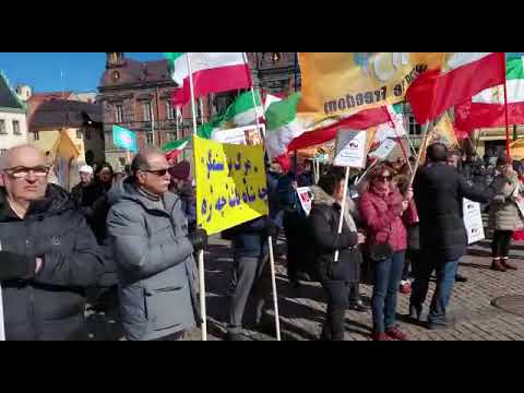 مالمو: آکسیون ایرانیان آزاده و هواداران سازمان مجاهدین در همبستگی با قیام سراسری مردم ایران