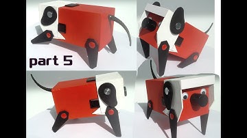 CMC Robodog pt.5. Scratch built, fully articulated robot dog for Community Mech Challenge.