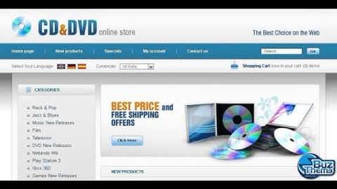 Download DVD Store OsCommerce Template by  Svelte TM