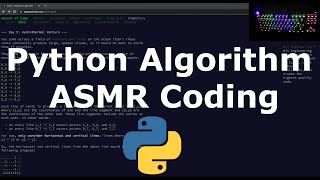 ASMR Programming  | Writing a Python Algorithm for AoC Day 5 2021 | No Talking Information