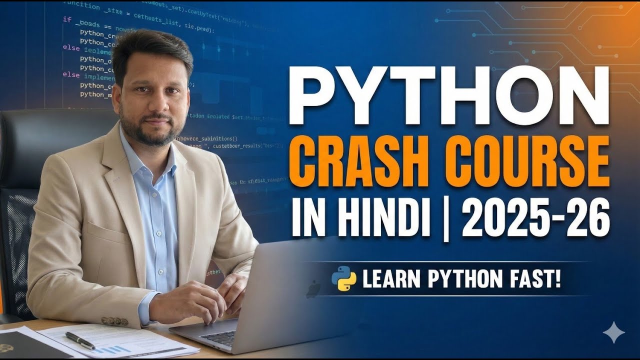 Python Crash Course in Hindi | 2025-2026 | Part 1