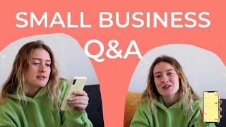 Small Business Questions Answered | My advice on Getting Started, QR codes and Sizing