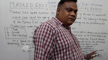 LECTURE - 1 MASKED EDIT CONTROL IN VISUAL BASIC 6.0 | MASK PROPERTY