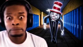THE CAT IN THE HAT IS CHASING ME DOWN IN ROBLOX
