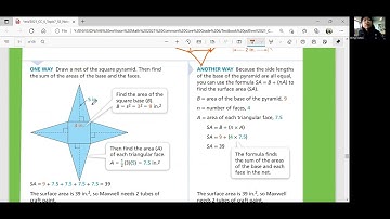 EnVision Math 6 Lesson 7-7: Find Surface Areas of Pyramids