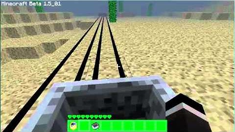 lets play minecraft-minecart train- tutorial EP.1- part1