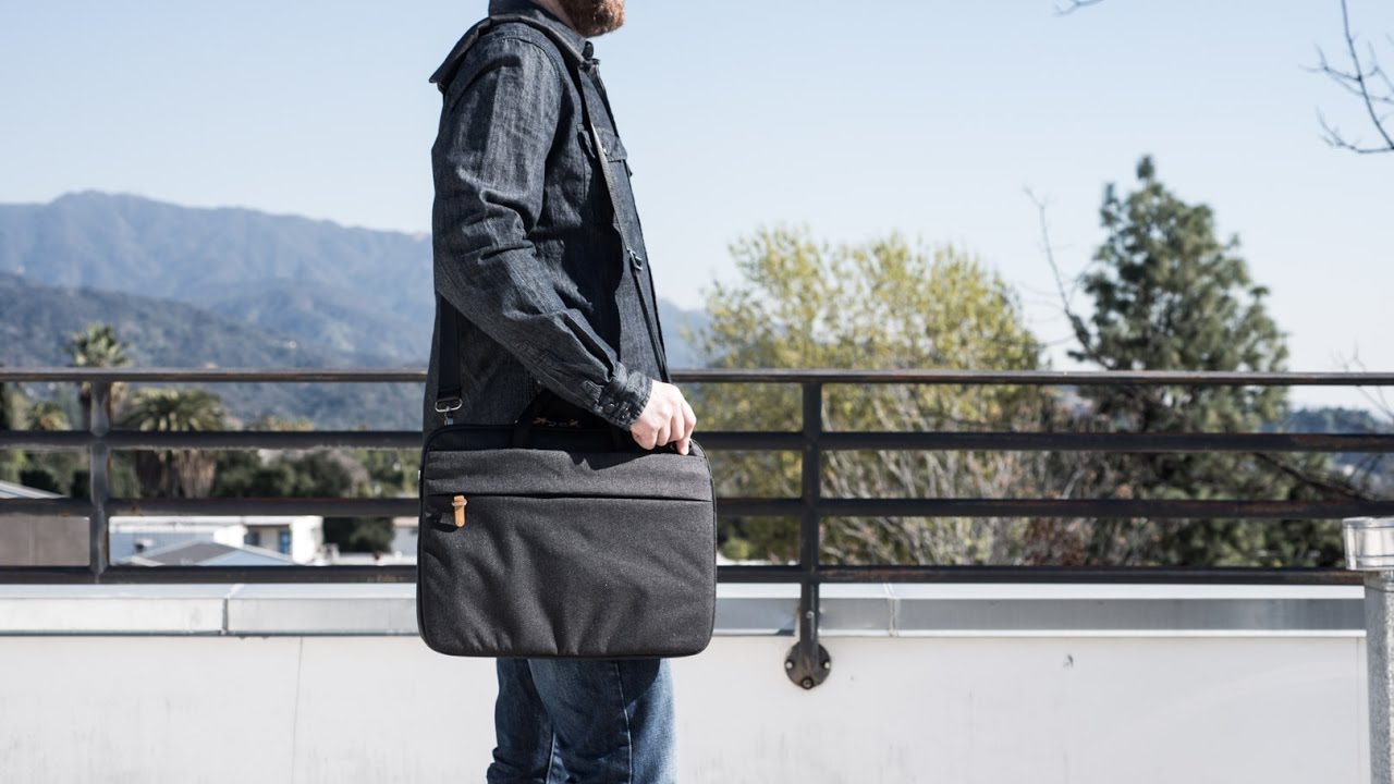 Superslim laptop bag for MacBook Pro with touch bar by Booq