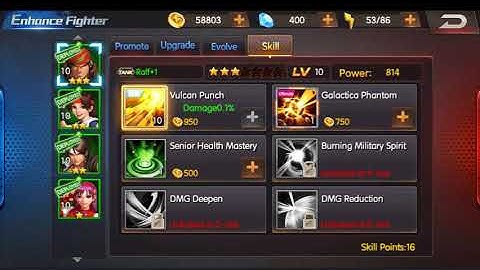 KOF 98 UM OL - Upgrade Skills