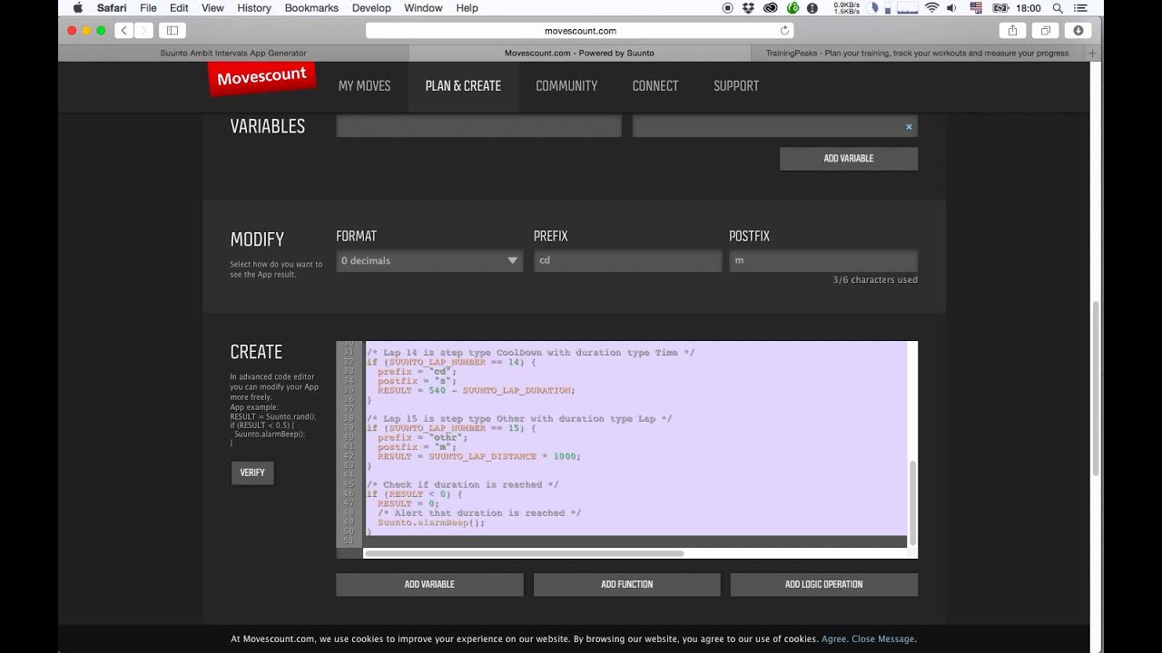 Suunto Ambit interval apps tutorial