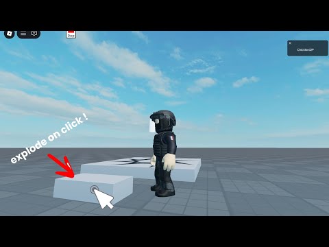 How to make an exploding part when you click it in roblox studio / studio lite
