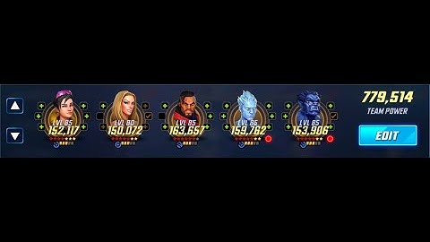 Marvel Strike Force (MSF), Doom Raid 2.3 Mutant Mission Node 2 - 779k Team Using Emma 1 SHOT