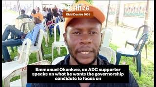 #EkitiDecides2026: Focus on economy and security, ADC supporter charges governorship candidate