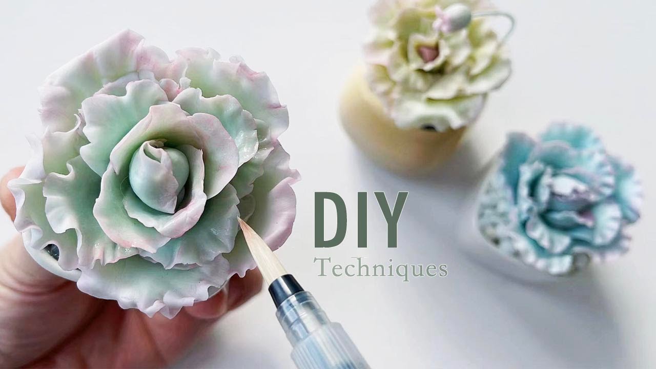 ☘️[diy][粘土/冷瓷] [Handmade Succulents Demonstration with clay/cold porcelain ] [手作黏土/冷瓷土示範:多肉植物-波克力錦 ]