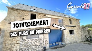 JOINTING OF THE FACADE and the stone wall gable - EP37 - renovating the barn