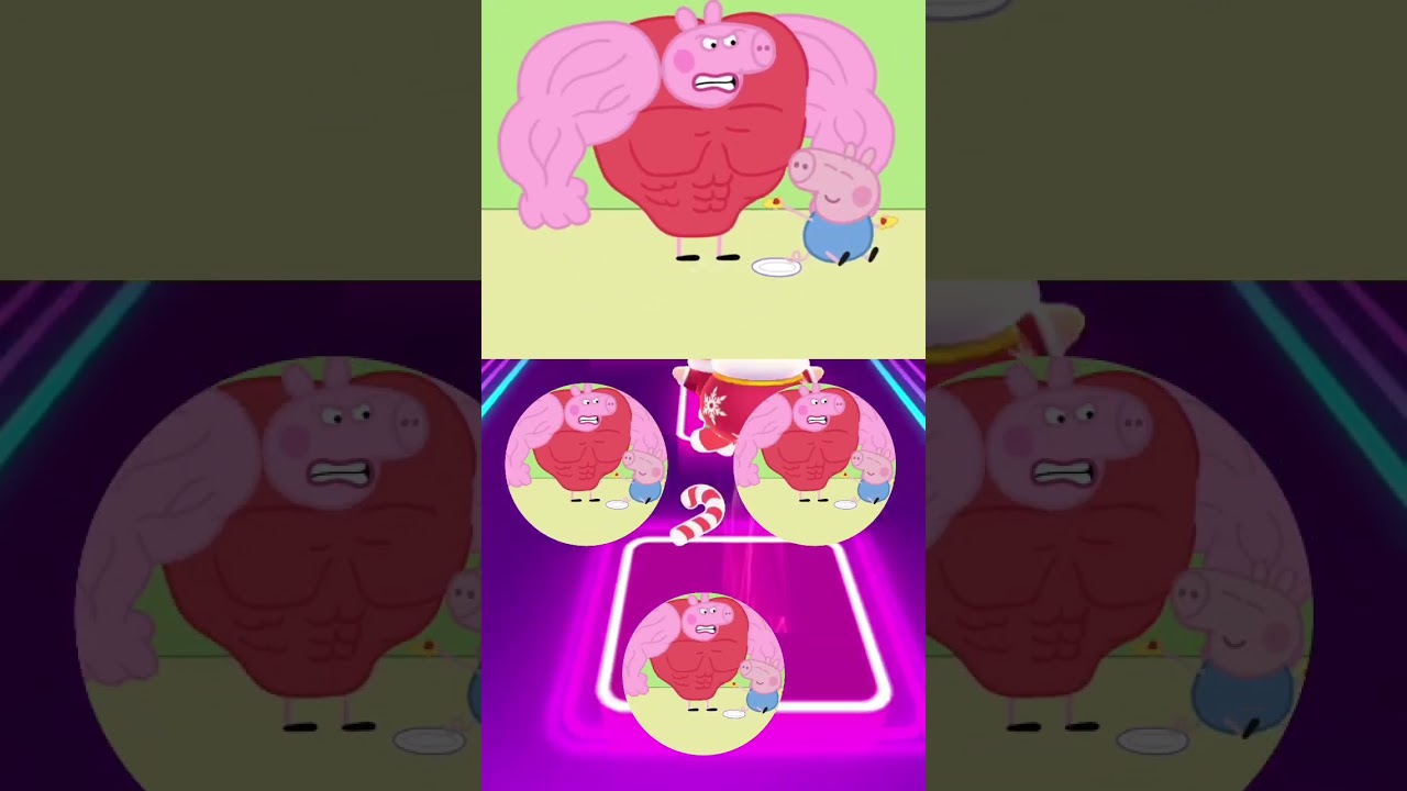 Pizza Pappa Pig George Family Characters Tiles Hop 