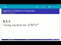 Turing Machine for Language a^n b^n c^n - UIUC CS 374 FA 20