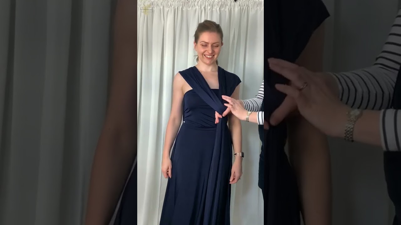 How to Tie a Multiway Bridesmaid Dress - Style Eleven - Ft. The Secret  Bridesmaid #Shorts - YouTube