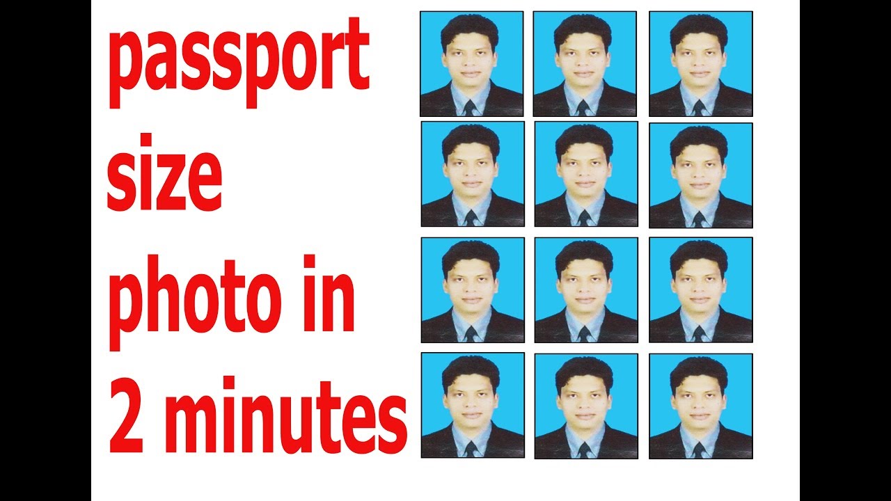 Passport size photo kaise banaye YouTube