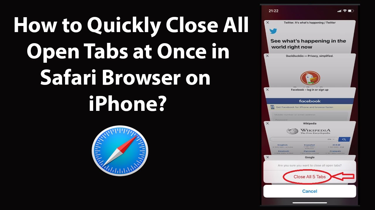 safari browser close all tabs