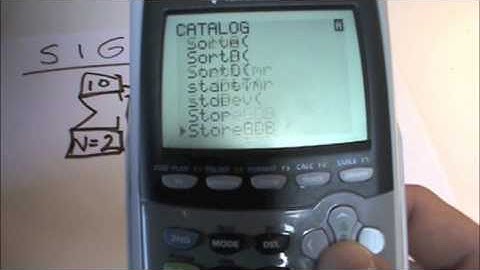 Sigma Notation on a Calculator
