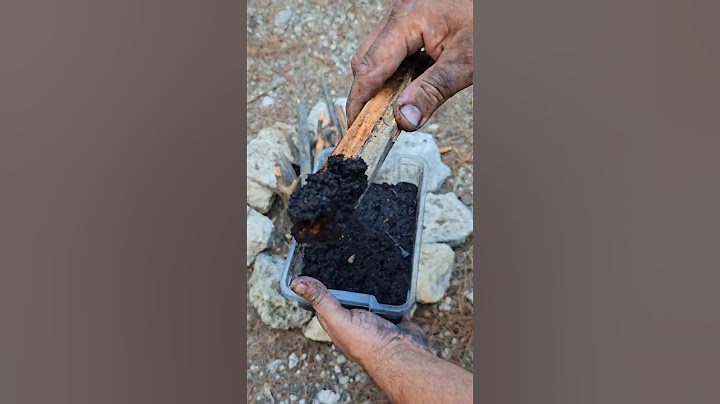 Waterproof Fire Starter From Coal and Wood Shavings. #survival #lifehacks #skills