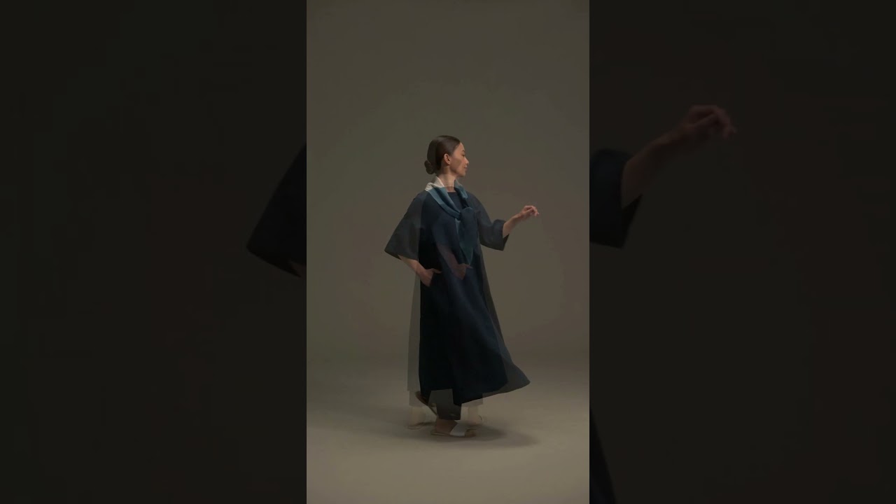 美品 blueingreen ブルーイングリーン インディゴ ワンピース 綿 麻 藍染濃紺綿麻ワンピース夏海老根（なつえびね） | 石見銀山 群言堂