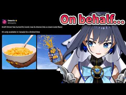 Kronii on Mac & Cheese Cream Soda Flavor