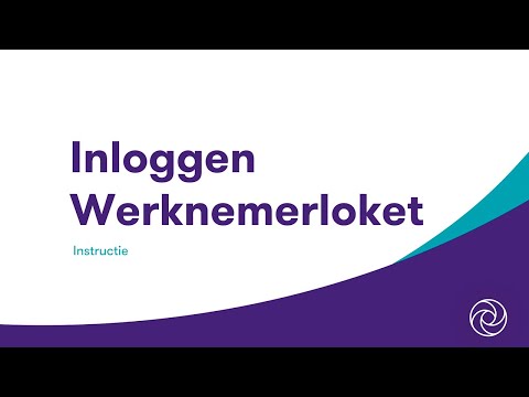 Instructievideo: Inloggen Werknemerloket