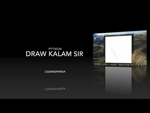 Draw APJ Abdul Kalam sir with Python