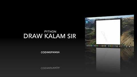 Draw APJ Abdul Kalam sir with Python